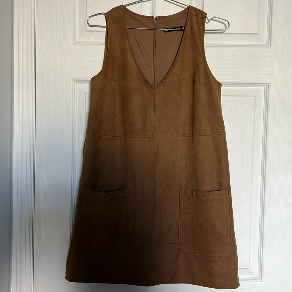 Abercrombie Faux Suede Sleeveless Shift Dress